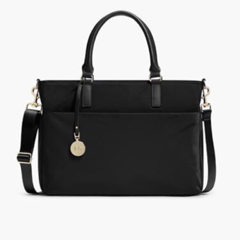 Lo and Sons Brookline Computer bag ( Black/Silver